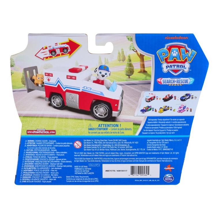 Paw Patrol, Search&Rescue, Marshall, vehicul cu figurina
