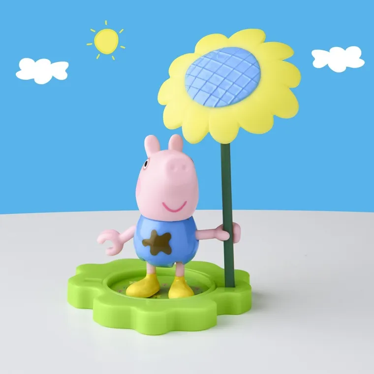 Peppa Pig, Muddle Puddle George, figurina si accesorii