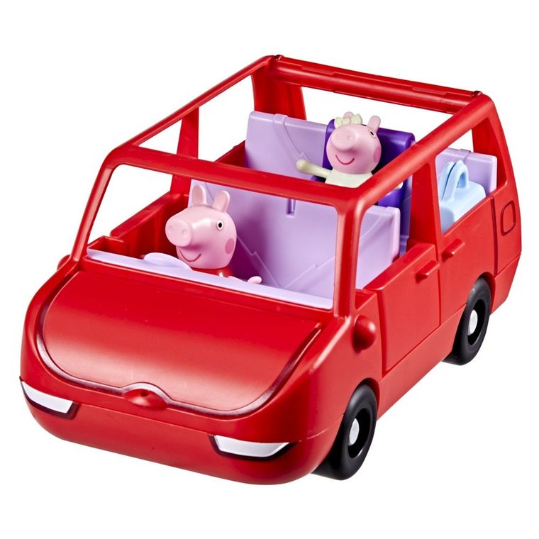 Peppa Pig, Peppa's Big Family Car, set de joaca cu figurine