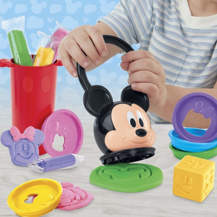 Play-Doh, Disney Jr, Mickey Mouse, Happy Stackable Empil' Formes, set creativ