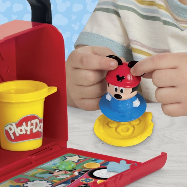 Play-Doh, Disney Jr, Mickey on-the-go Garage, set creativ