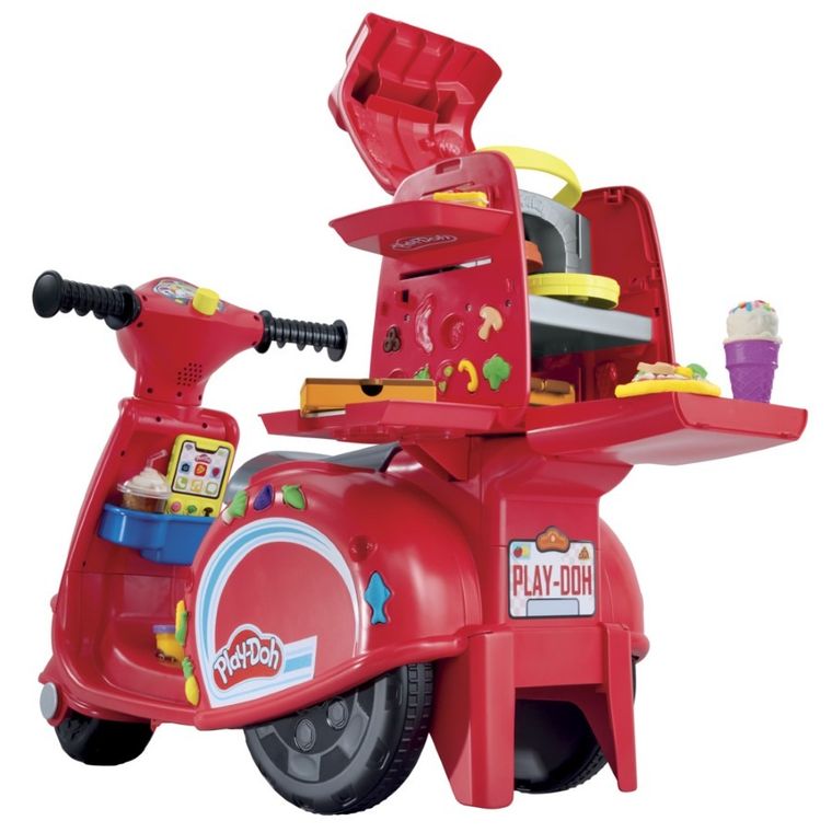 Play-Doh, Pizza delivery scooter, set creativ cu plastilina