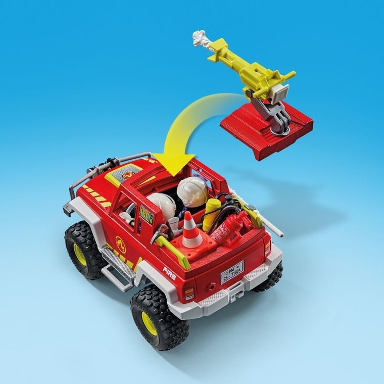 Playmobil, Action Heroes, Vehicul de pompieri, 71824