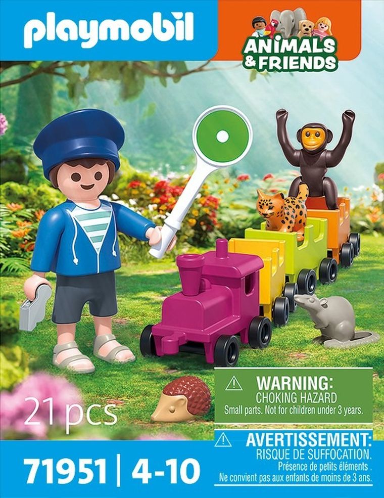 Playmobil, Animals & Friends, Locomotiva excursie, 71951