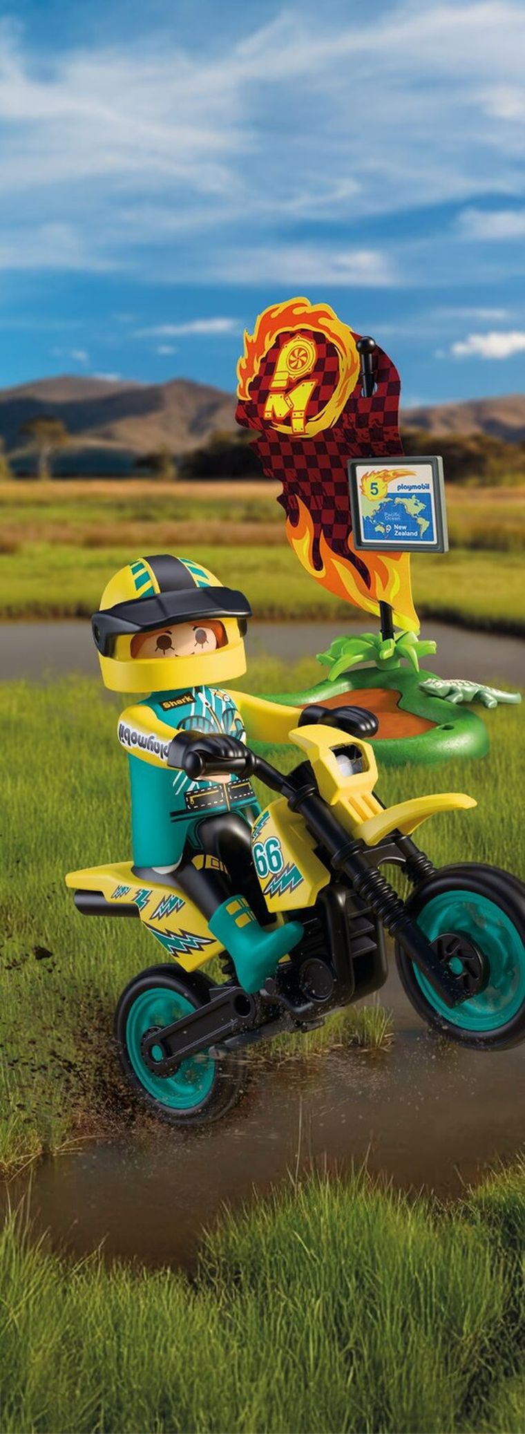Playmobil, Cars, Motocicleta de teren, 72065
