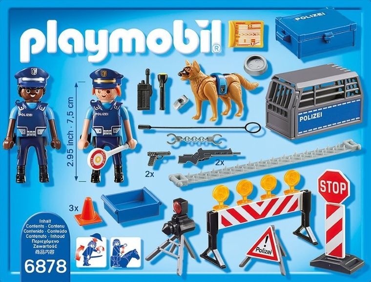 Playmobil, City Action, Blocaj rutier al politiei, 6878