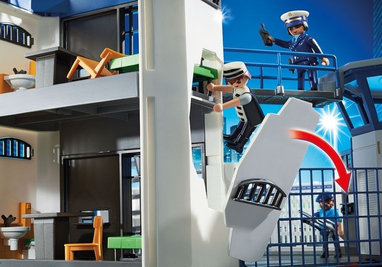 Playmobil, City Action, Sediu de politie cu inchisoare, 6919