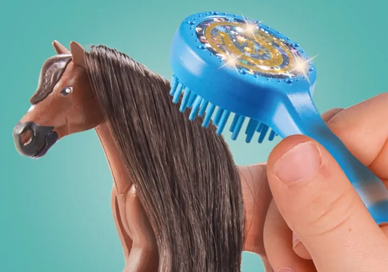 Playmobil, Horses of Waterfall, Zoe si Blaze cu obstacole, 71355