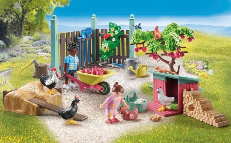 Playmobil, My Life, Micuta ferma de gaini din gradina Tiny House, 71510