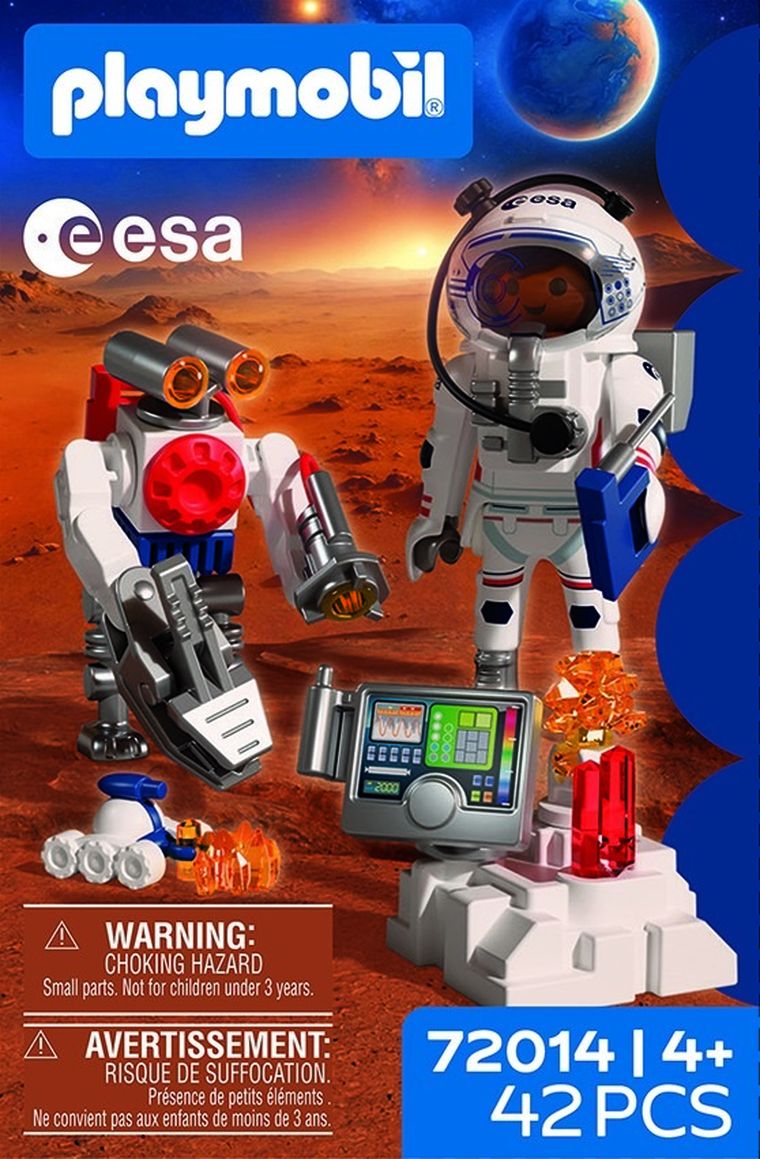 Playmobil, Space, Astronaut ESA cu un robot, 72014