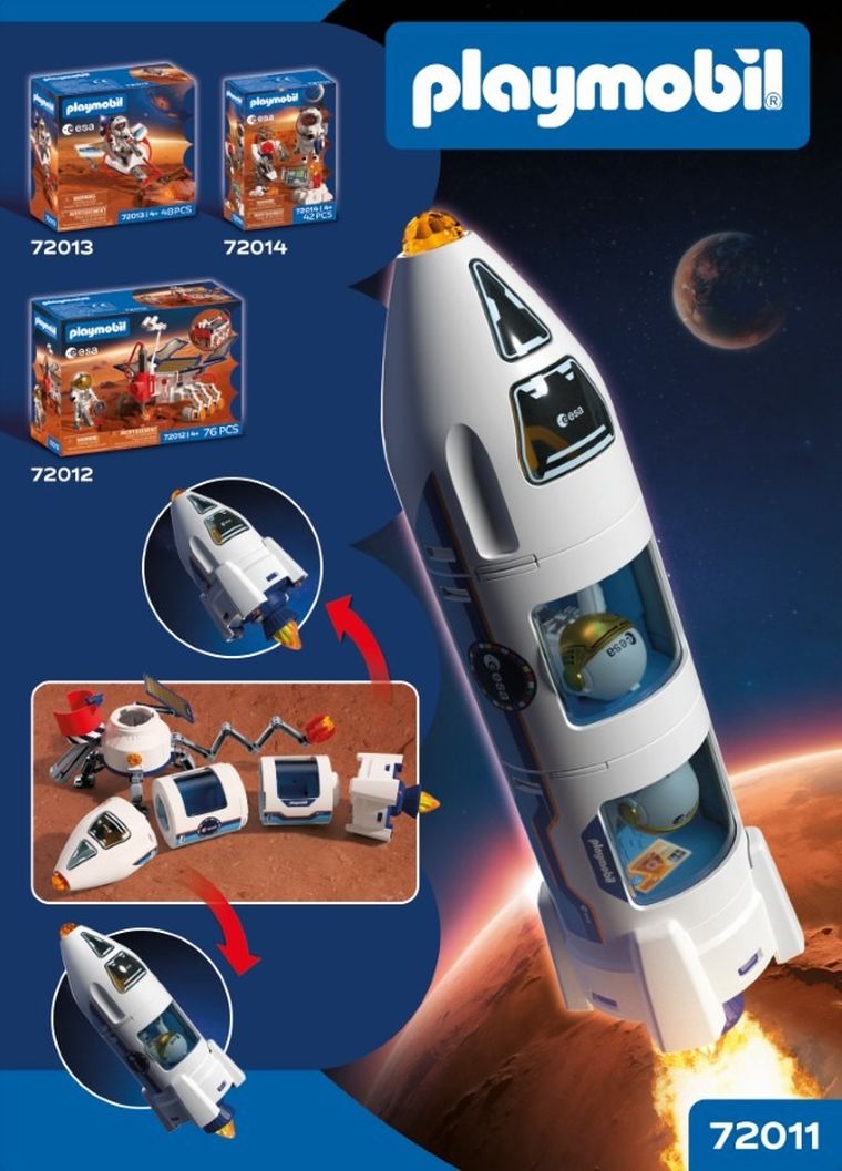 Playmobil, Space, Racheta de cercetare ESA pentru Marte, 72011