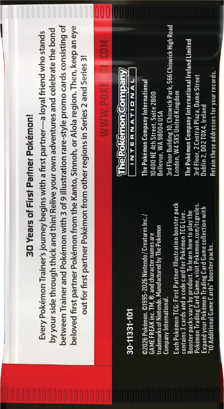 Pokemon TCG: First Partner, Illustration Collection, Series 1, supliment de joc