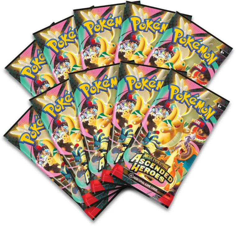 Pokemon TCG: Mega Evolution, Ascended Heroes, Premium Poster Collection, Mega Lucario, supliment de joc cu un poster de colectie