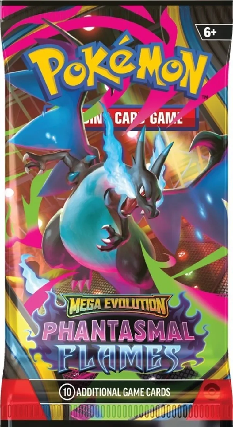 Pokemon TCG: Mega Evolution, Phantasmal Flames, Blaziken/Hydrapple, Premium Checklane Blister, joc de carti, add-on