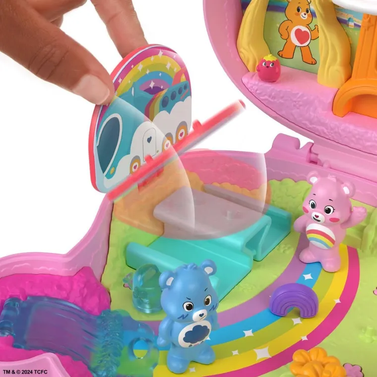 Polly Pocket, Care Bears, set de joaca cu mini papusa si accesorii