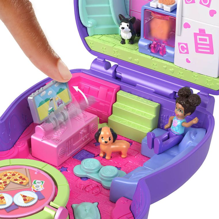 Polly Pocket, Pijama Party, set de papusa si accesorii