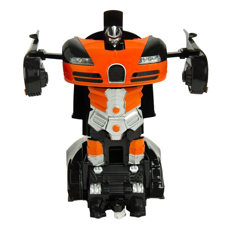 Race Xtreme, Masina care se transforma in robot 2 in 1, vehicul cu telecomanda, lumini si sunete, 1:18