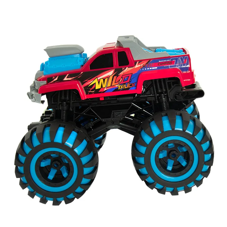 Race Xtreme, Wild Truck, masina de teren cu roti luminoase, vehicul cu telecomanda, 1:12