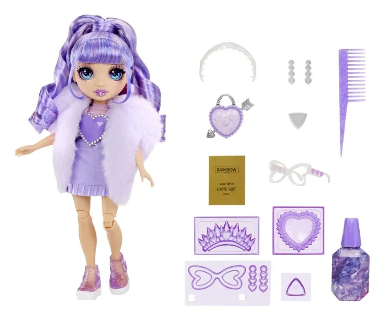 Rainbow High, Creative Crystals, Violet, papusa fashion
