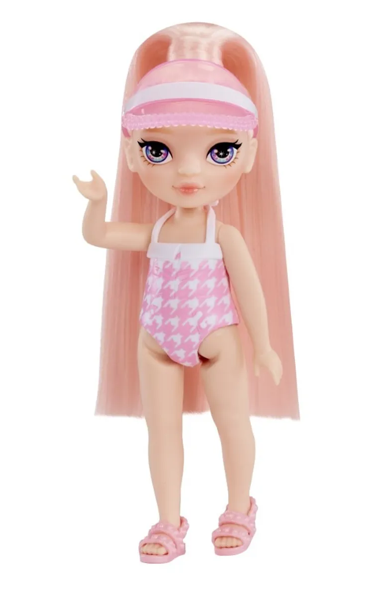 Rainbow High, Littles Dolls, Pool Day, Blush, papusa fashion cu accesorii