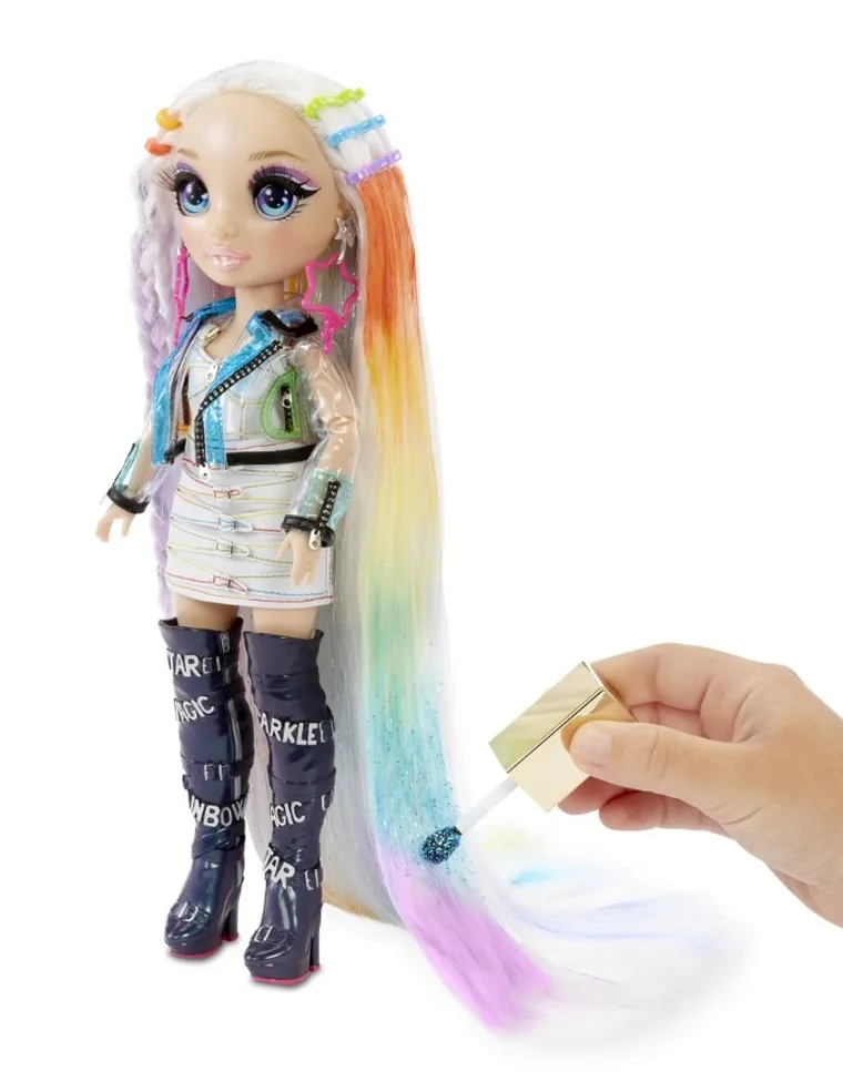 Rainbow High, Salon de coafura, set papusa cu accesorii