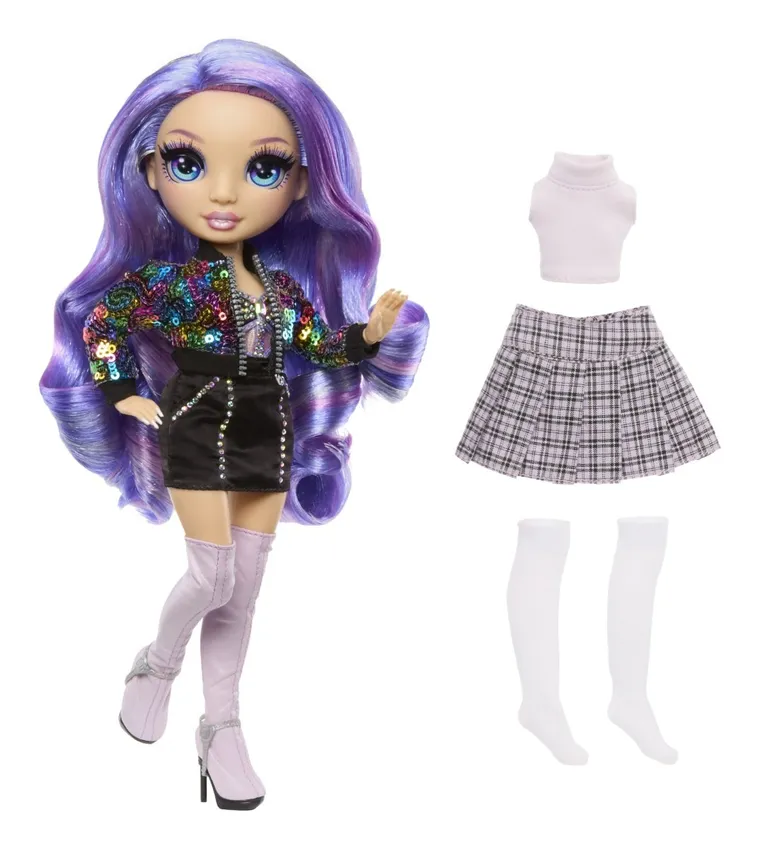Rainbow High, Violet, papusa fashion