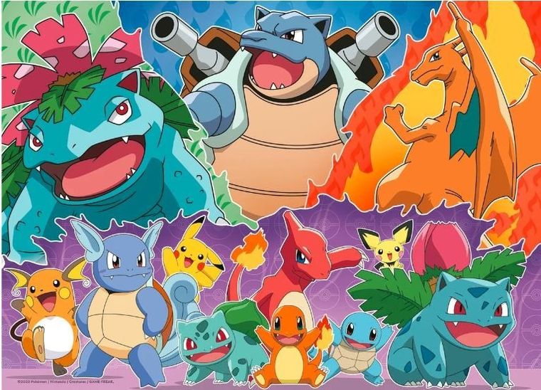 Ravensburger, Pokemon, puzzle, 4-100 piese