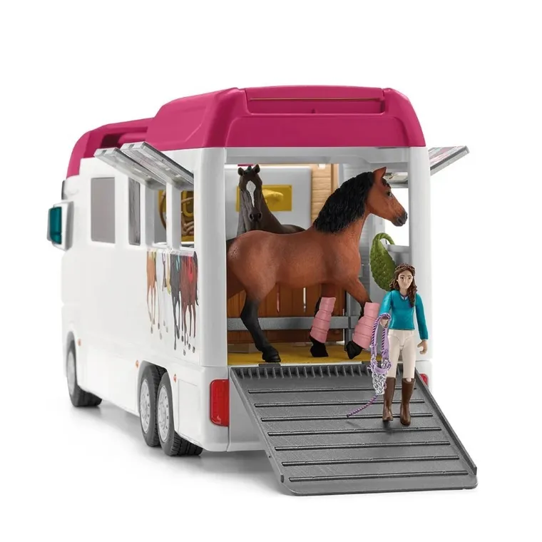 Schleich, Horse Club, Remorca transport pentru cai, set, 42619