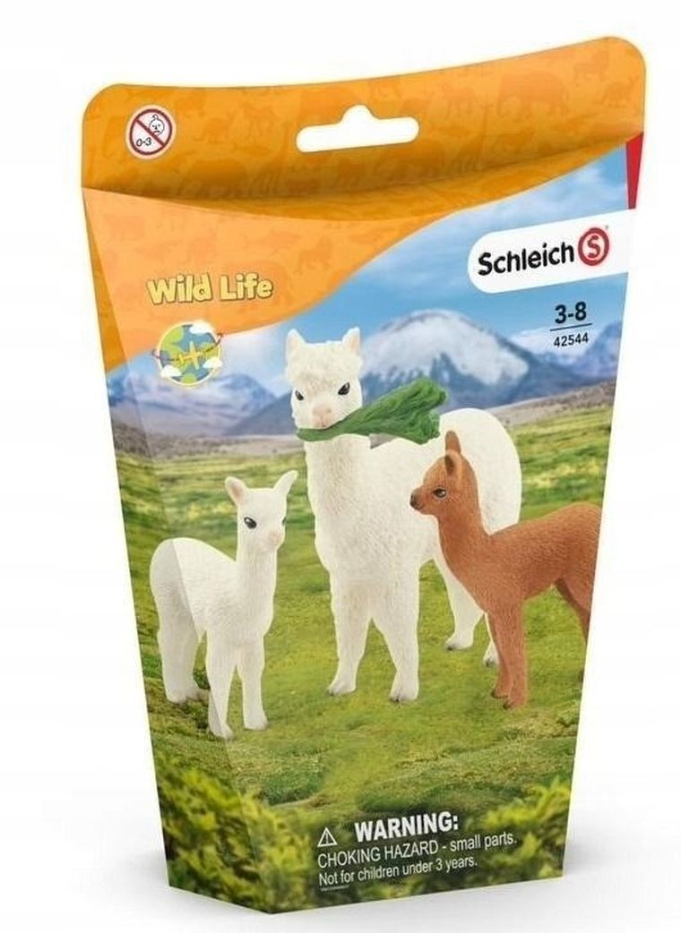 Schleich, Wild Life, Familia alpaca, set, 42544