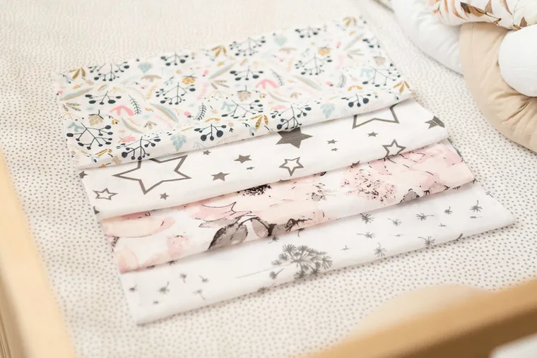 Sensillo, Absorbanta de dus cu scutec din muselina, 35-35 cm, 4 buc.