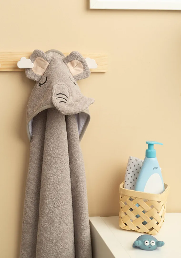 Sensillo, Bathfriends, husa moale pentru baie, Elefant, 100-100 cm