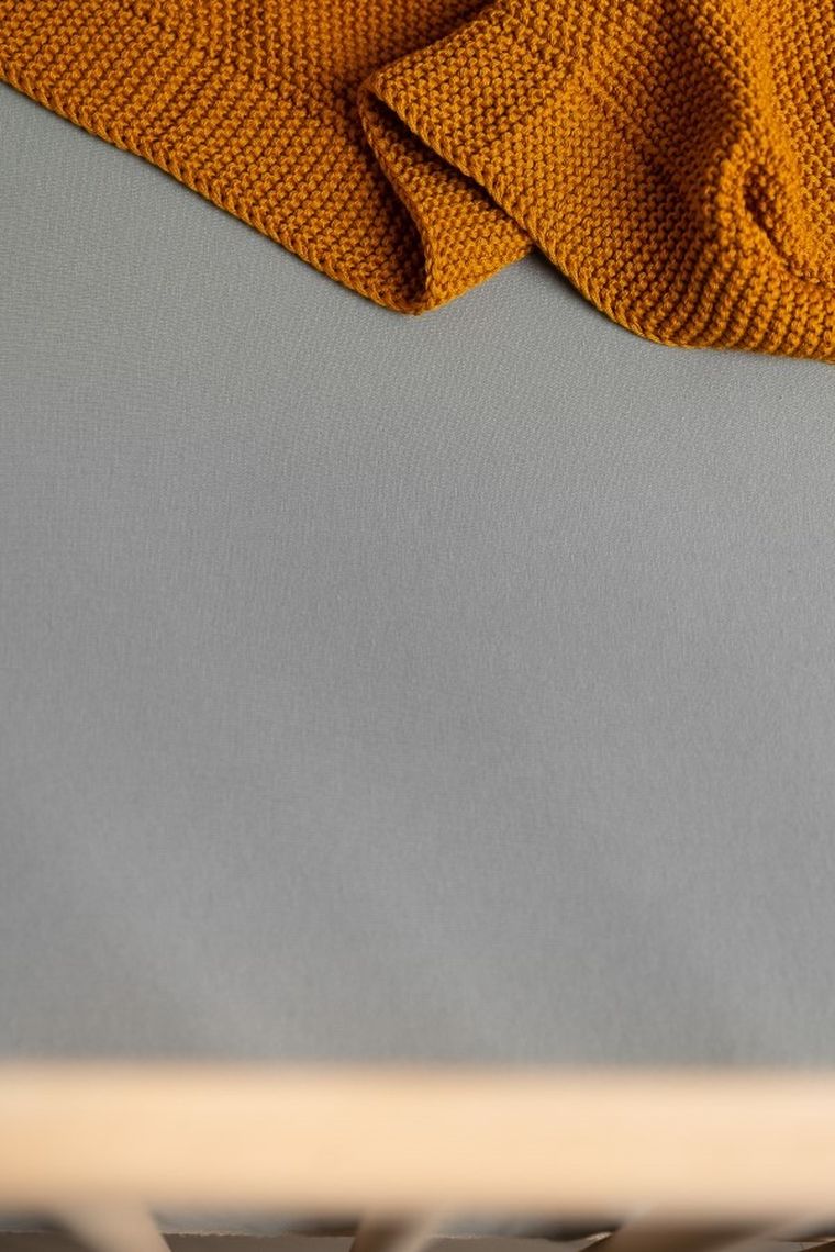 Sensillo, Deluxe, cearceaf jersey cu elastic, 120-60 cm, gri