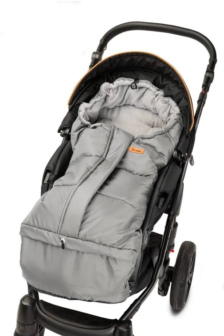 Sensillo, sac de dormit din fleece pentru carucior Combi 3-in-1, gri