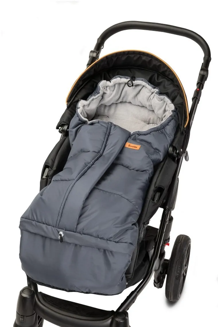 Sensillo, sac de dormit polar pentru carucior Combi 3-in-1, grafit/gri