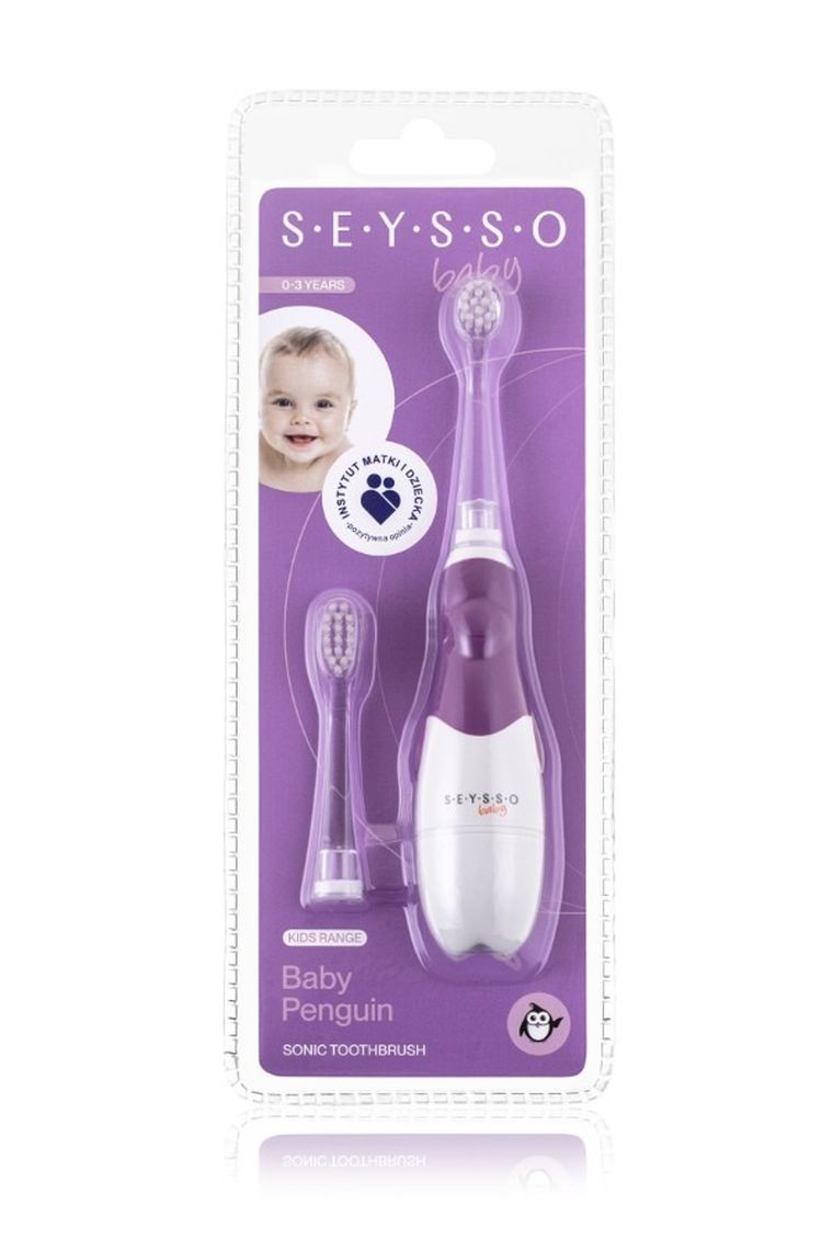 Seysso, Baby Penguin, periuta de dinti sonica pentru copii, 0-3 ani