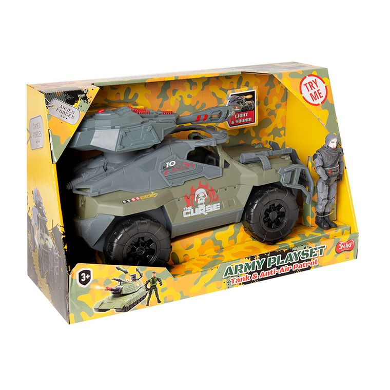 Smiki, Armed Forces, vehicul militar cu figurina, lumini si sunete