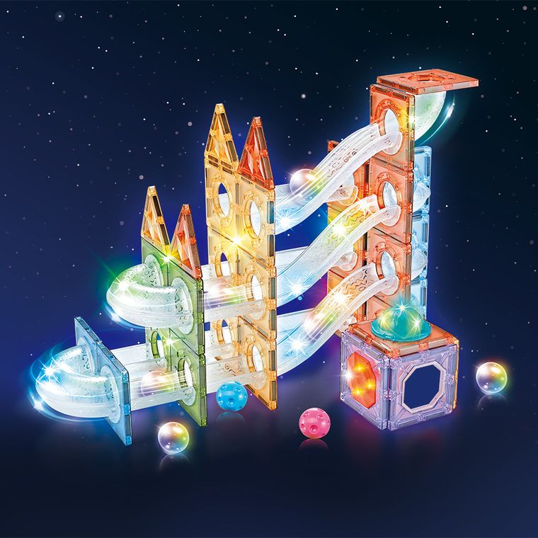 Smiki, Bloxnetic, piese magnetice luminoase, 85 elemente