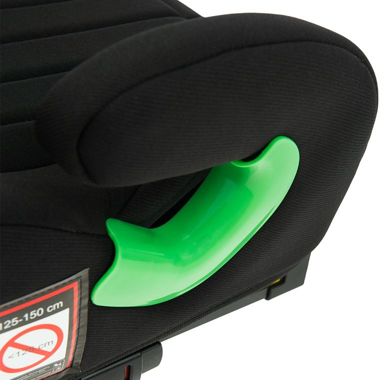 Smiki, Booster iSize, inaltator auto, isofix, negru, 125-150 cm