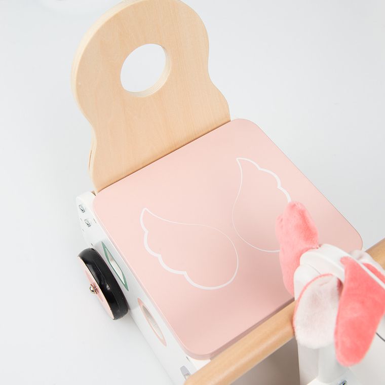 Smiki, Calut, jucarie din lemn fara pedale si piese de potrivit