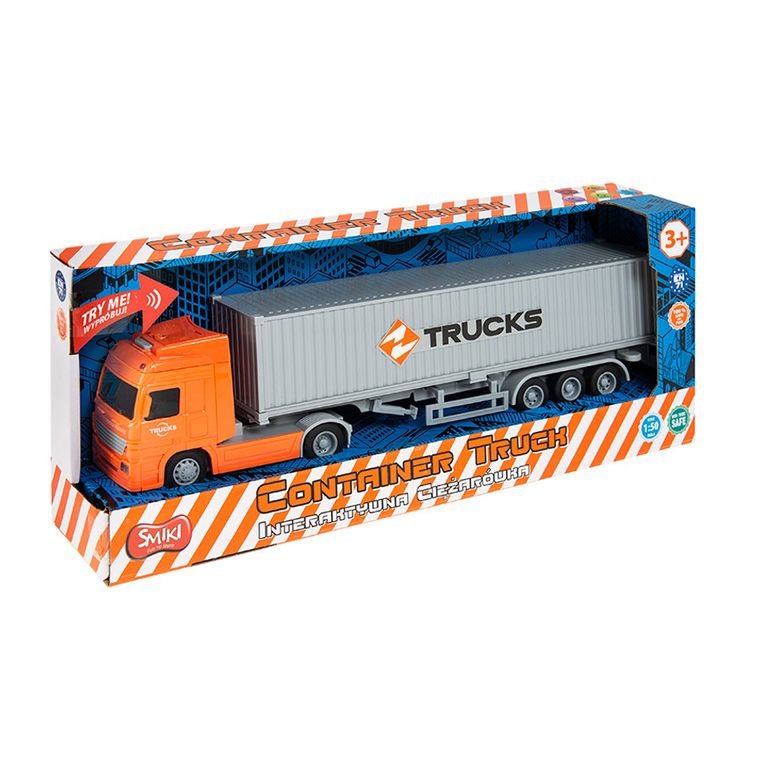 Smiki, Camion cu semiremorca, vehicul cu lumini si sunet 1:50