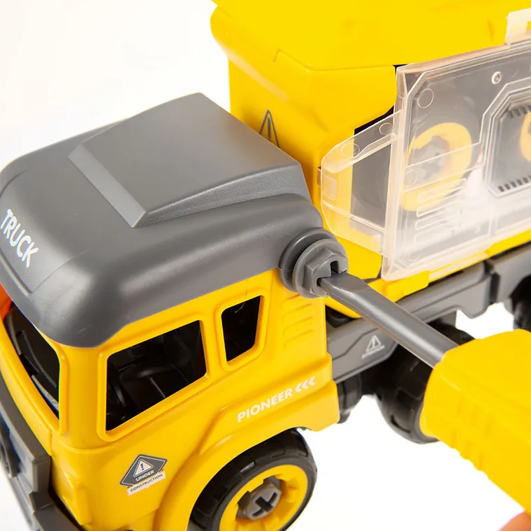 Smiki, camion de transport cu sunete, surubelnita, set