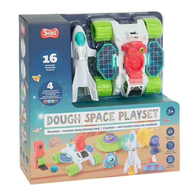 Smiki, Cosmos, pasta modelatoare, 4 culori si accesorii
