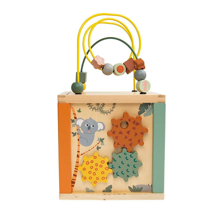 Smiki, cub educativ, jucarie din lemn
