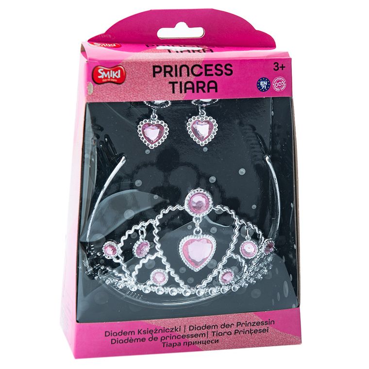 Smiki, Diadema si agrafe, set printesa, roz