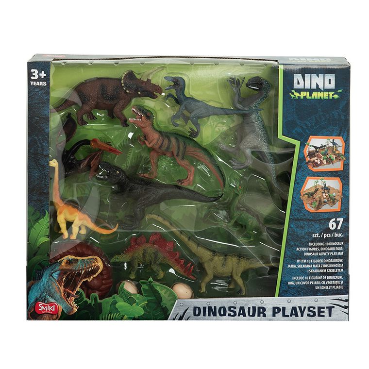 Smiki, Dinozauri, set cu figurine, 67 elemente