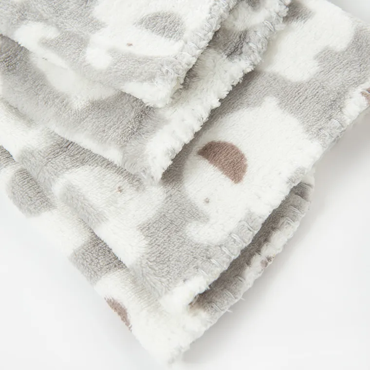 Smiki, Elefantel, paturica cu mascota, gri, 75-90 cm