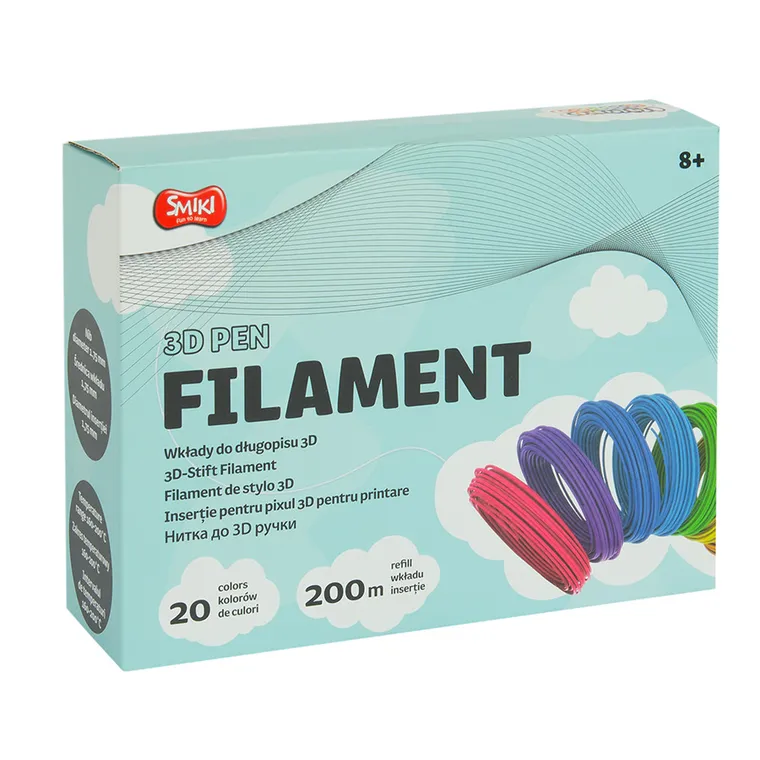 Smiki, filamente pentru pix 3D, 20 culori