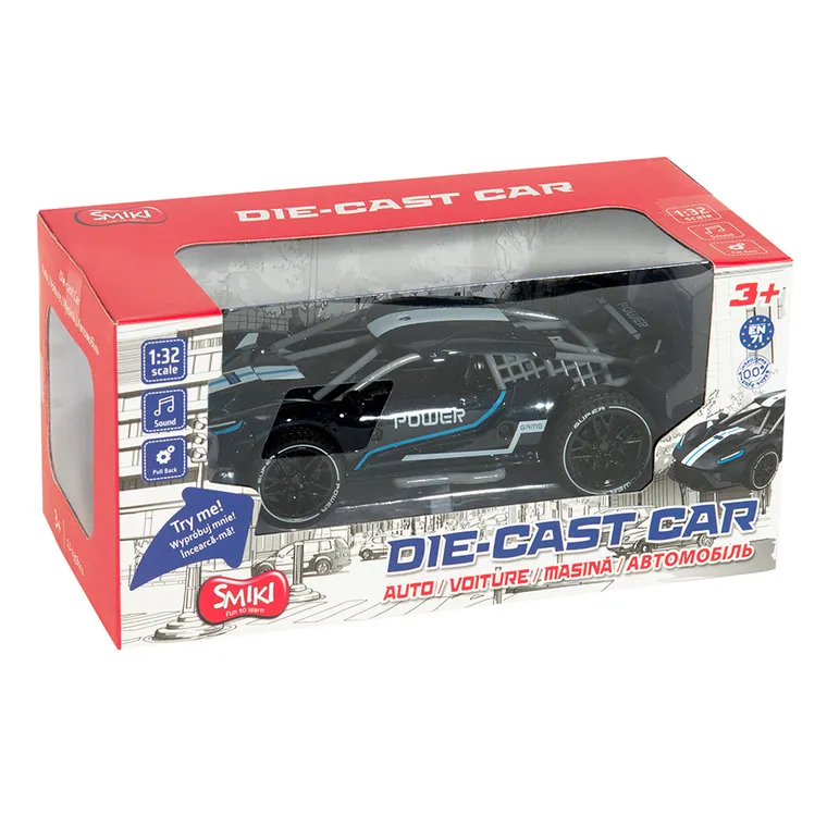 Smiki, Ford Racing, vehicul cu sunete, pull back, 1:32