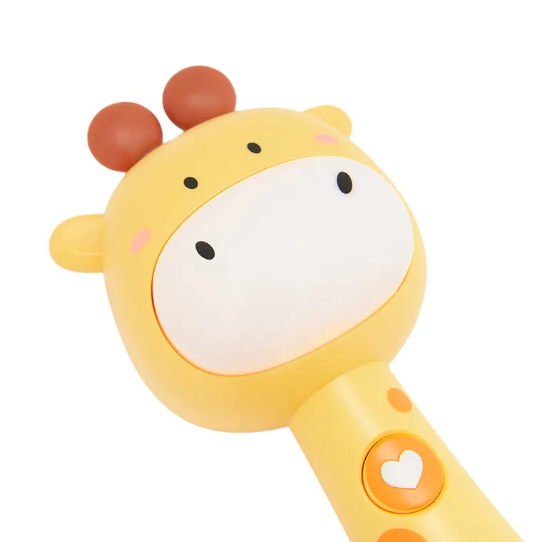 Smiki, Girafa, jucarie zornaitoare muzicala cu element de dentitie, galben