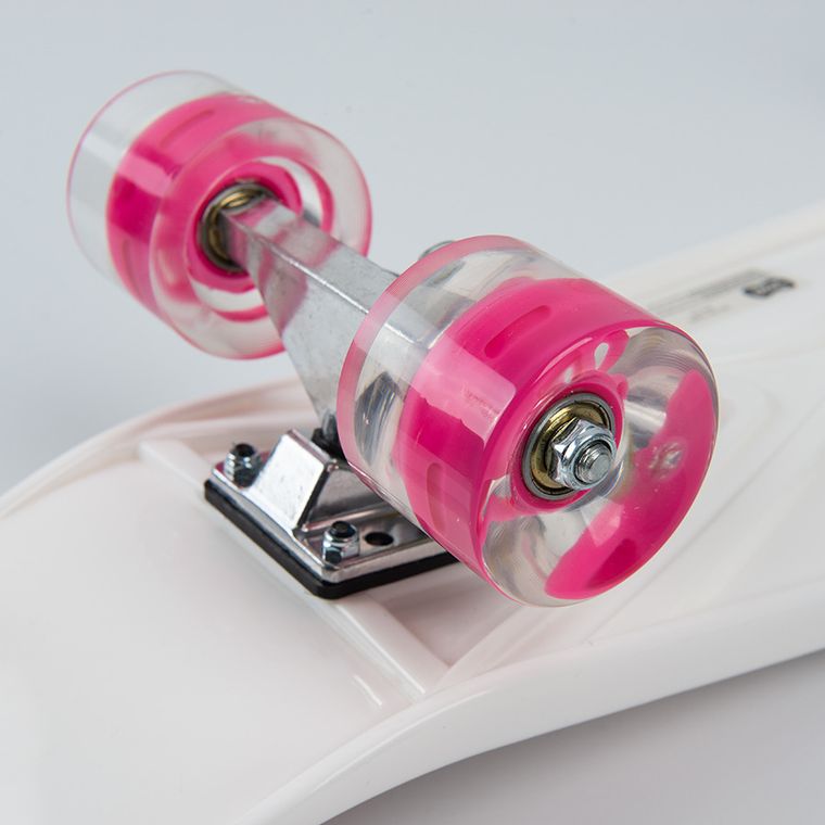 Smiki, Girl Power, placa de skateboard cu maner si roti LED